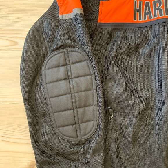 New Harley-Davidson Men's Trenton Colorbocked Mesh Riding Jacket Black  TALL 2XL - Picture 2 of 10